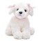 Bearington Sassy Plush Stuffed Animal White Puppy Dog 10 inches, For Ages 3-14